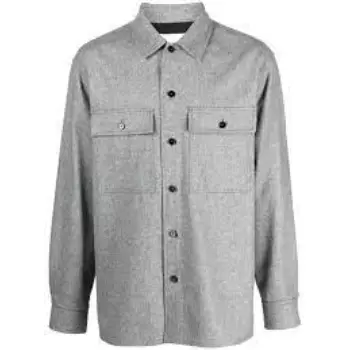 Sander long-sleeve Wool Shirt Jacket 